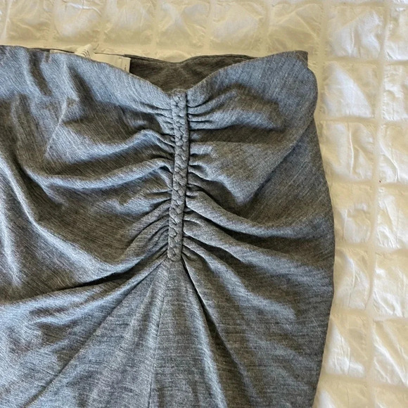 IRO gray Wily knit ruched mini skirt - Picture 2 of 5